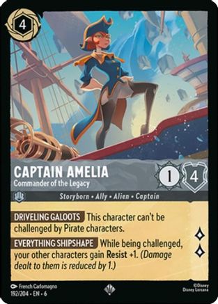 Captain Amelia - Commander of the Legacy (6-192) (Cold Foil)