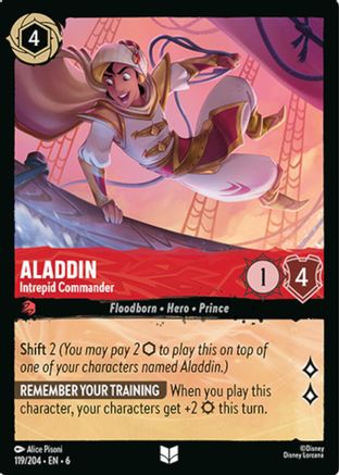 Aladdin - Intrepid Commander (6-119) (Cold Foil)