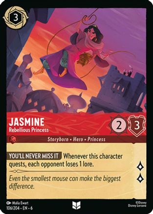 Jasmine - Rebellious Princess (6-106) (Cold Foil)