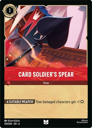 Card Soldier's Spear (6-134) (Cold Foil)