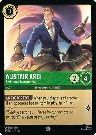 Alistair Krei - Ambitious Entrepreneur (6-087) (Cold Foil)