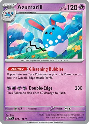 Azumarill (SSP-074) (Reverse Holofoil)