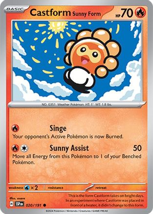 Castform Sunny Form (SSP-020) (Reverse Holofoil)
