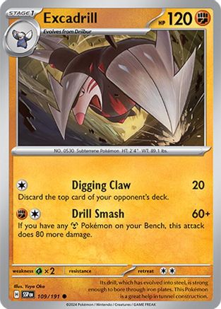 Excadrill (SSP-109) (Reverse Holofoil)