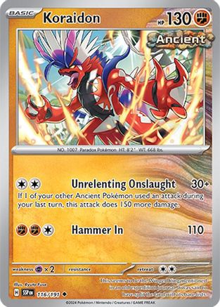 Koraidon (SSP-116) (Reverse Holofoil)