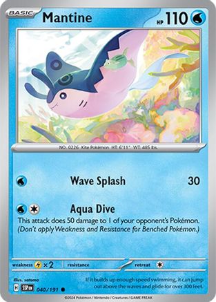 Mantine (SSP-040) (Reverse Holofoil)