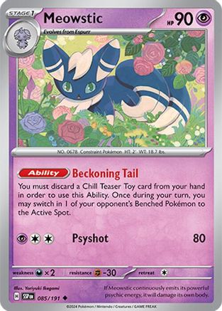 Meowstic (SSP-085) (Reverse Holofoil)