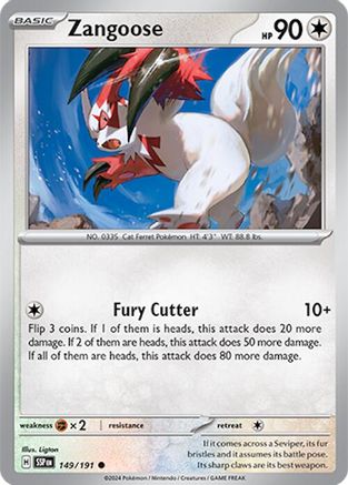 Zangoose (SSP-149) (Reverse Holofoil)