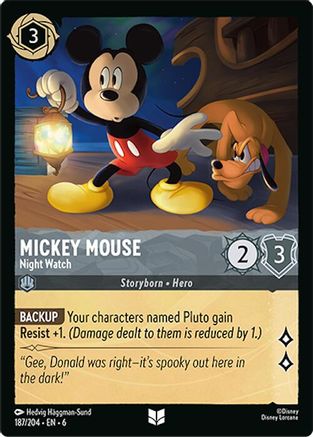 Mickey Mouse - Night Watch (6-187) (Cold Foil)
