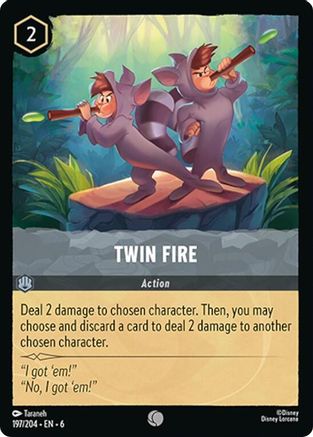 Twin Fire (6-197) (Cold Foil)