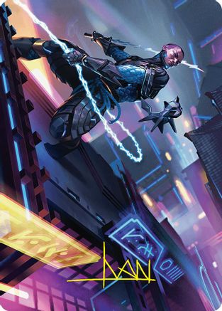 Kaito, Cunning Infiltrator Art Card (51/54) (Gold-Stamped Signature) (ASFDN-051)