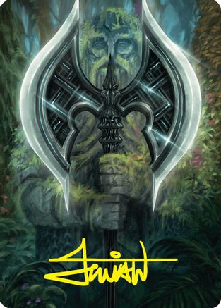 Leyline Axe Art Card (49/54) (Gold-Stamped Signature) (ASFDN-049)