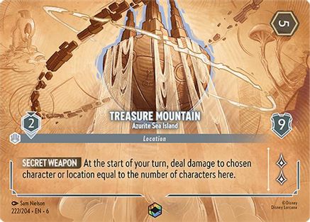 Treasure Mountain - Azurite Sea Island (Enchanted) (6-222) (Holofoil)