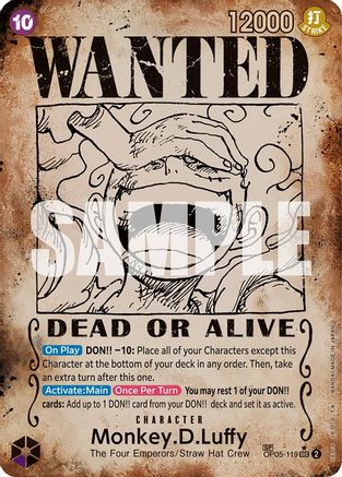 Monkey.D.Luffy (Wanted Poster) (OP05-119) (Foil)