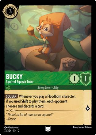 Bucky - Squirrel Squeak Tutor (Errata Version) (2-073) (Cold Foil)