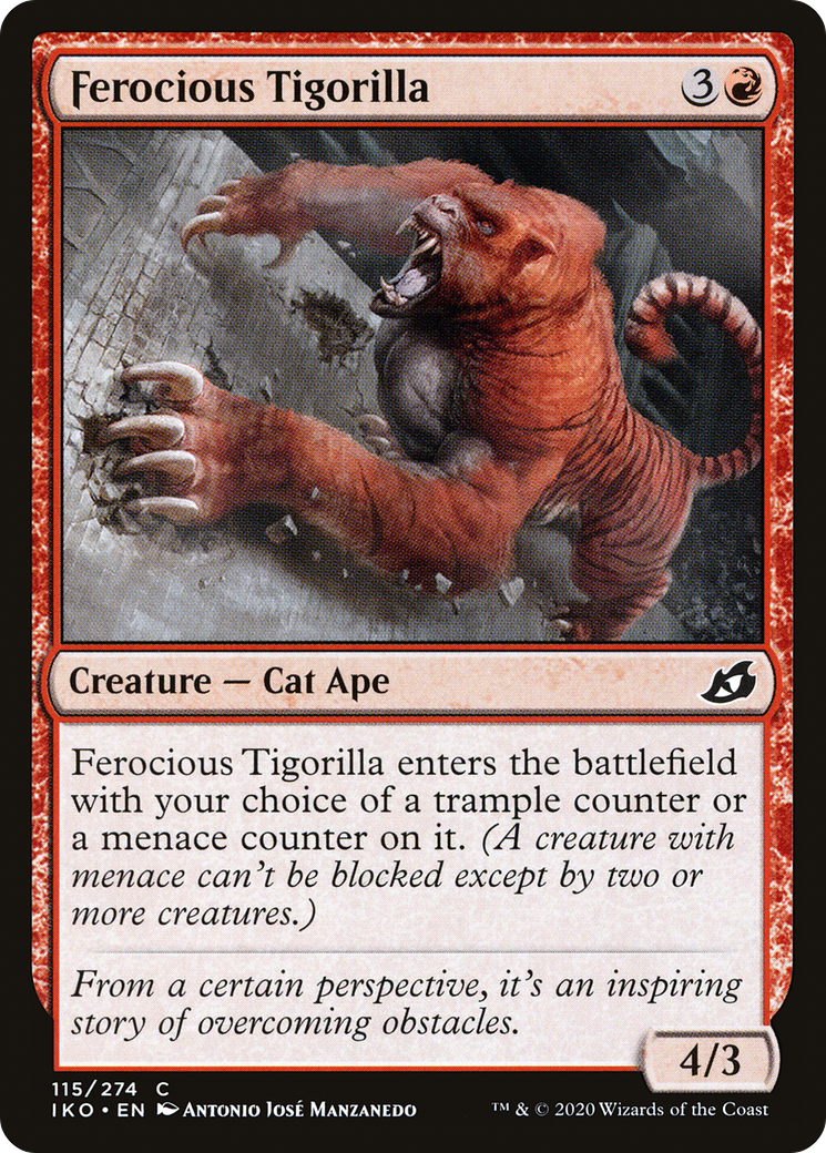 Ferocious Tigorilla (IKO-115) (Foil)