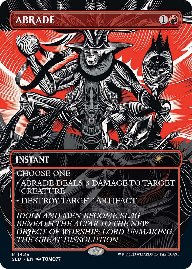 Abrade (SLD-1425) (Full Art) (Borderless) (Foil)