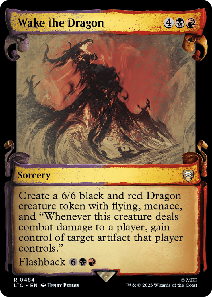 Wake the Dragon (LTC-484) (Showcase) (Scroll) (Foil)