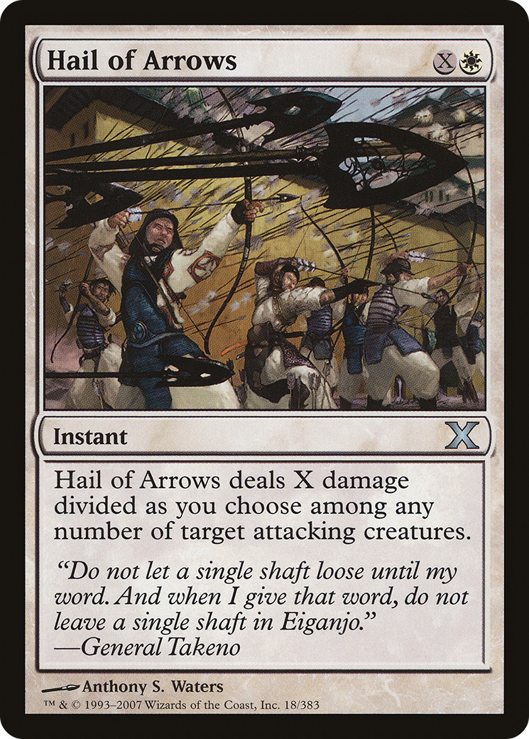 Hail of Arrows (10E-018) (Foil)