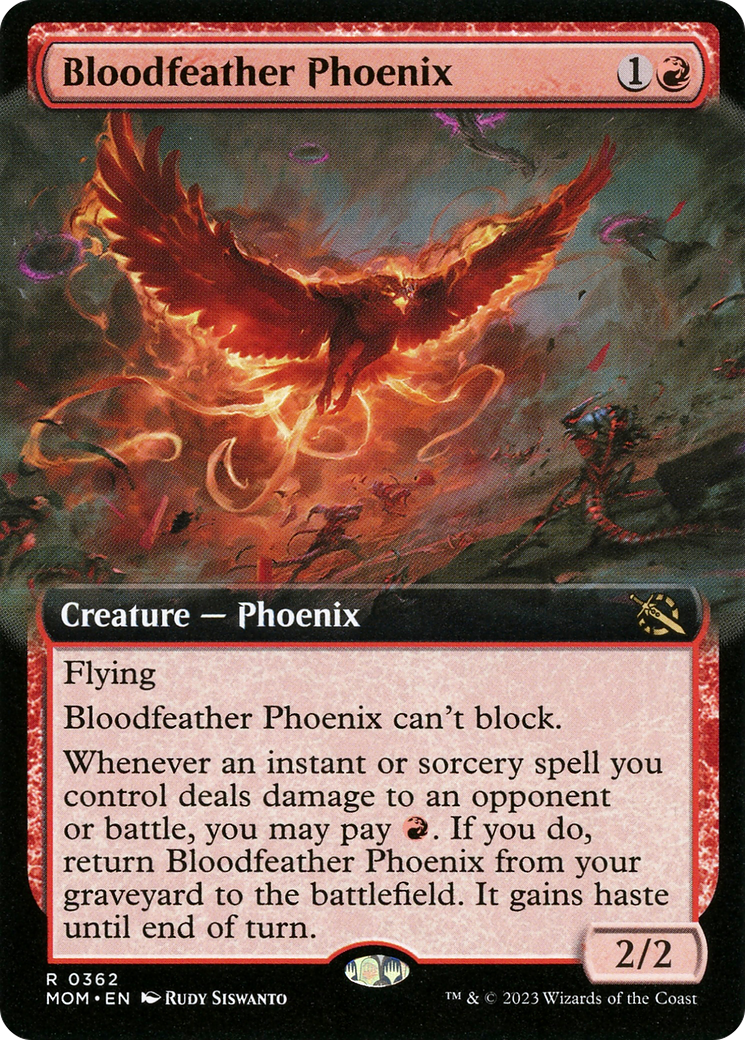 Bloodfeather Phoenix (MOM-362) (Extended Art) (Foil)