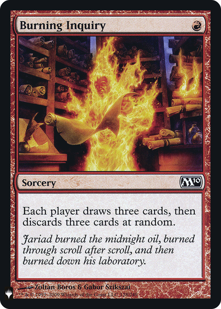 Burning Inquiry (PLST-M10-128)