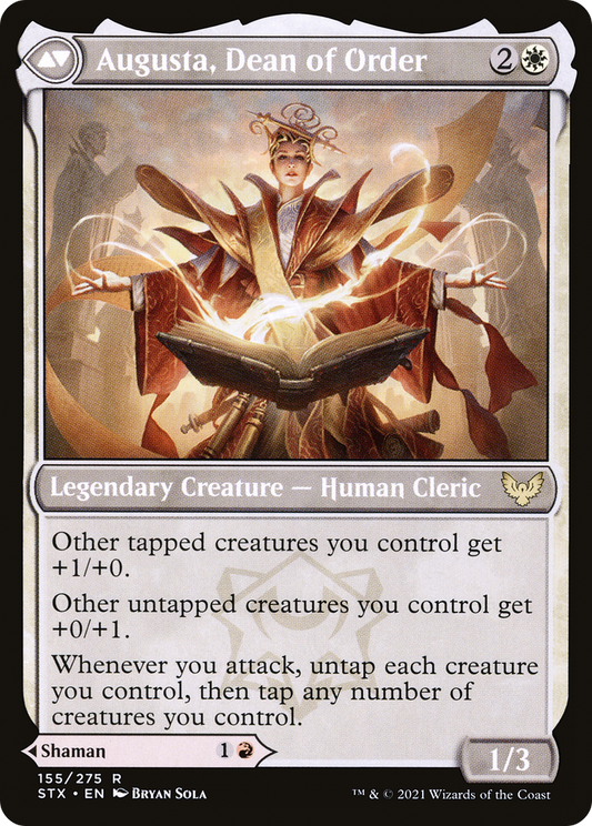 Plargg, Dean of Chaos // Augusta, Dean of Order (STX-155) (Foil)