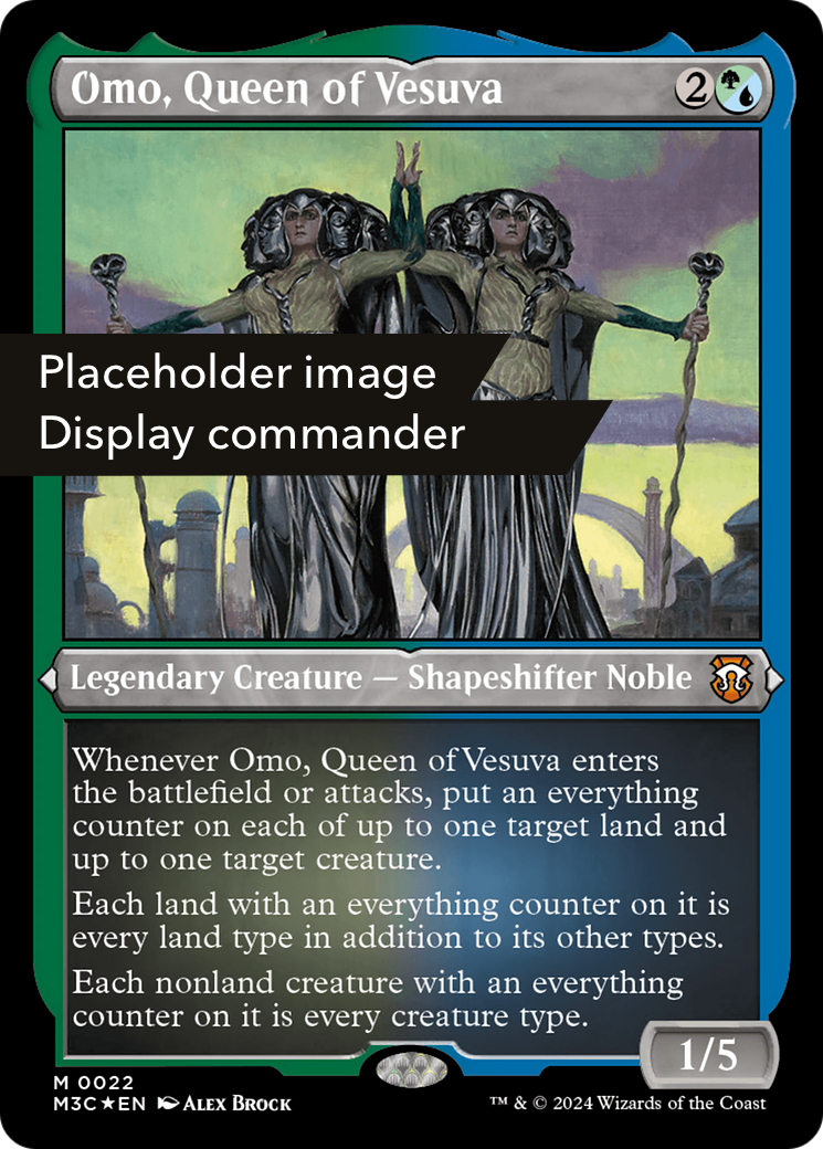 Omo, Queen of Vesuva (M3C-149) (Display Commander) (Etched Foil)