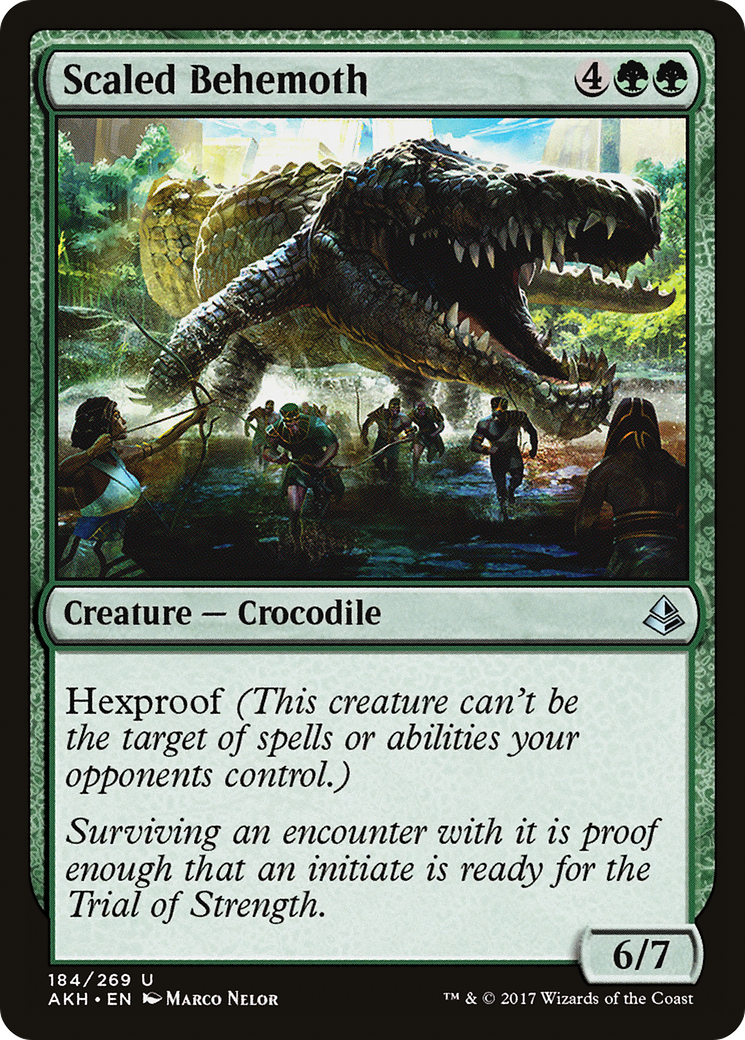 Scaled Behemoth (AKH-184) (Foil)
