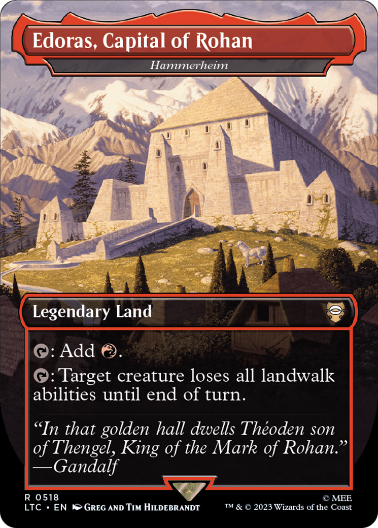 Edoras, Capital of Rohan / Hammerheim (LTC-518) (Borderless) (Foil)