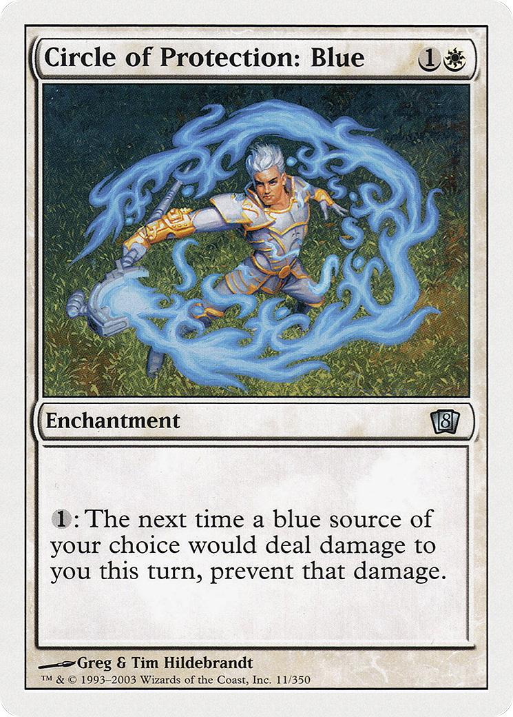 Circle of Protection: Blue (8ED-011) (Foil)