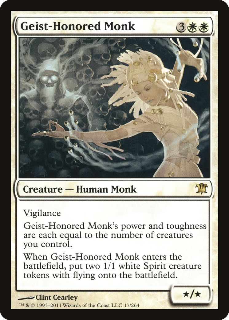 Geist-Honored Monk (ISD-017) (Foil)