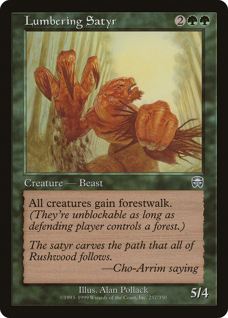 Lumbering Satyr (MMQ-257) (Foil)