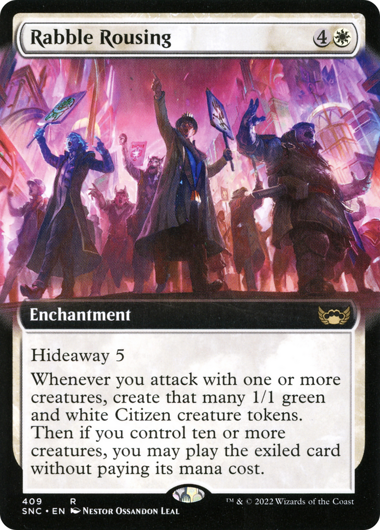 Rabble Rousing (SNC-409) (Extended Art) (Foil)