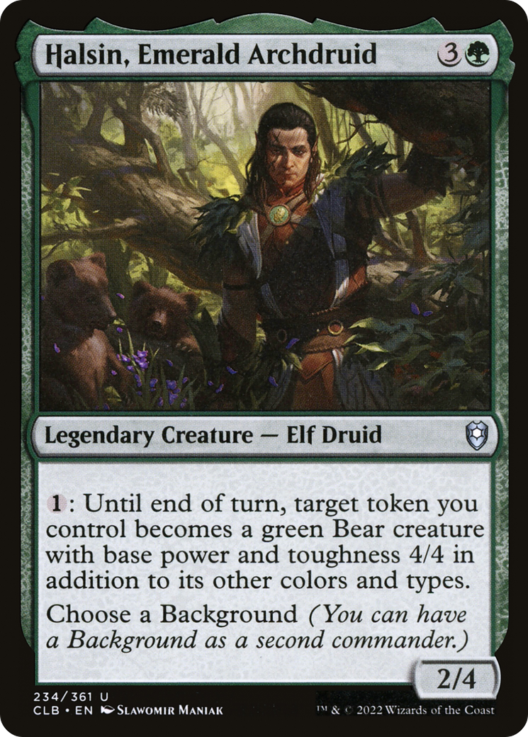 Halsin, Emerald Archdruid (CLB-234) (Foil)