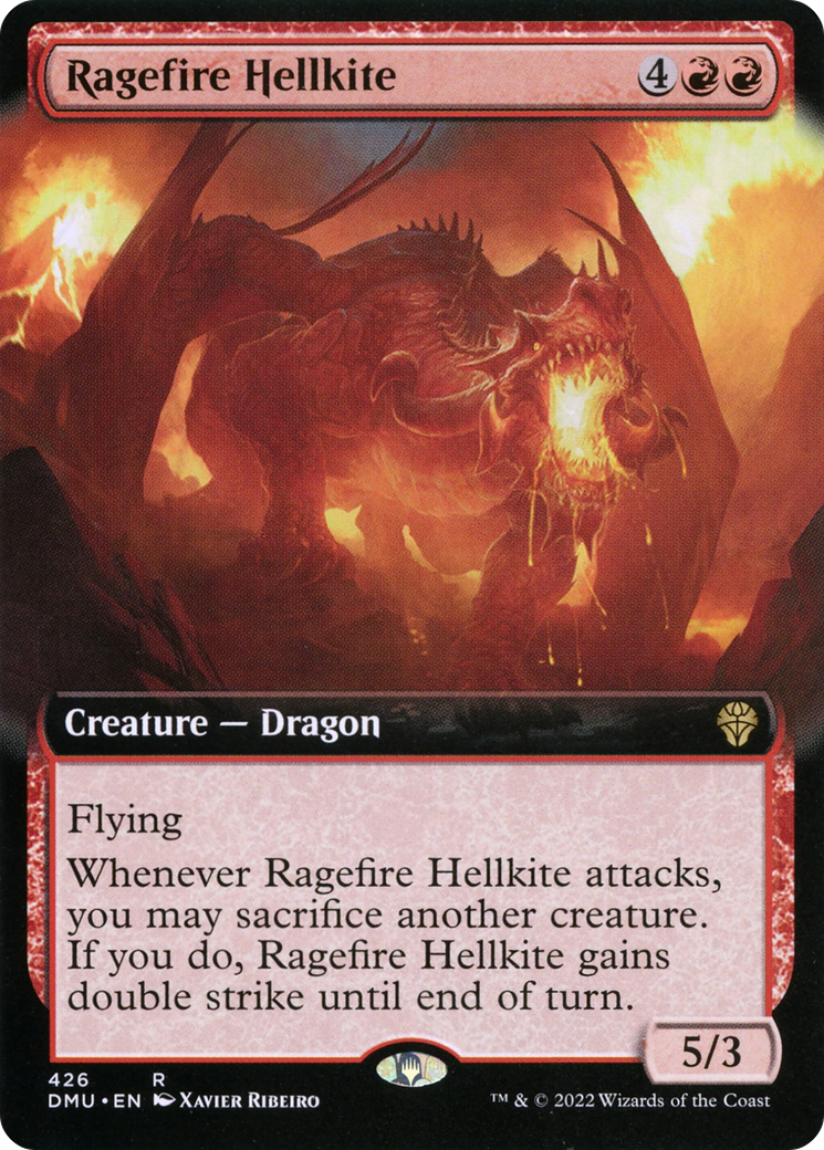 Ragefire Hellkite (DMU-426) (Extended Art) (Foil)