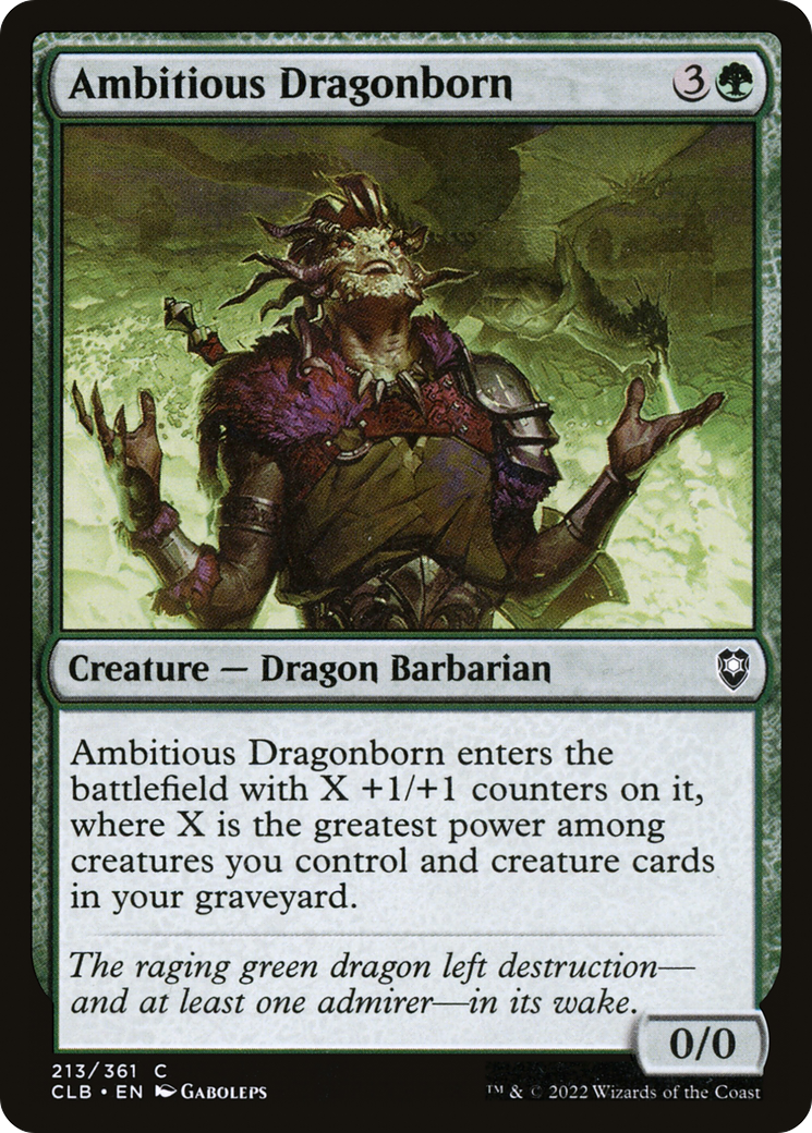 Ambitious Dragonborn (CLB-213) (Foil)