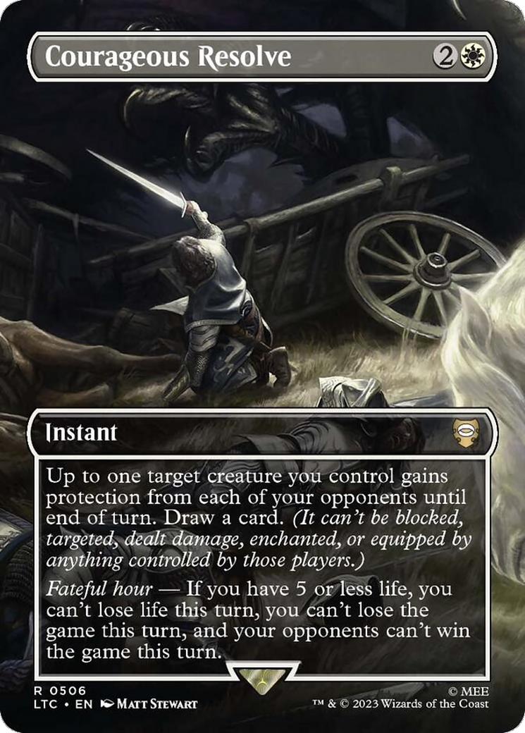 Courageous Resolve (LTC-506) (Borderless) (Foil)