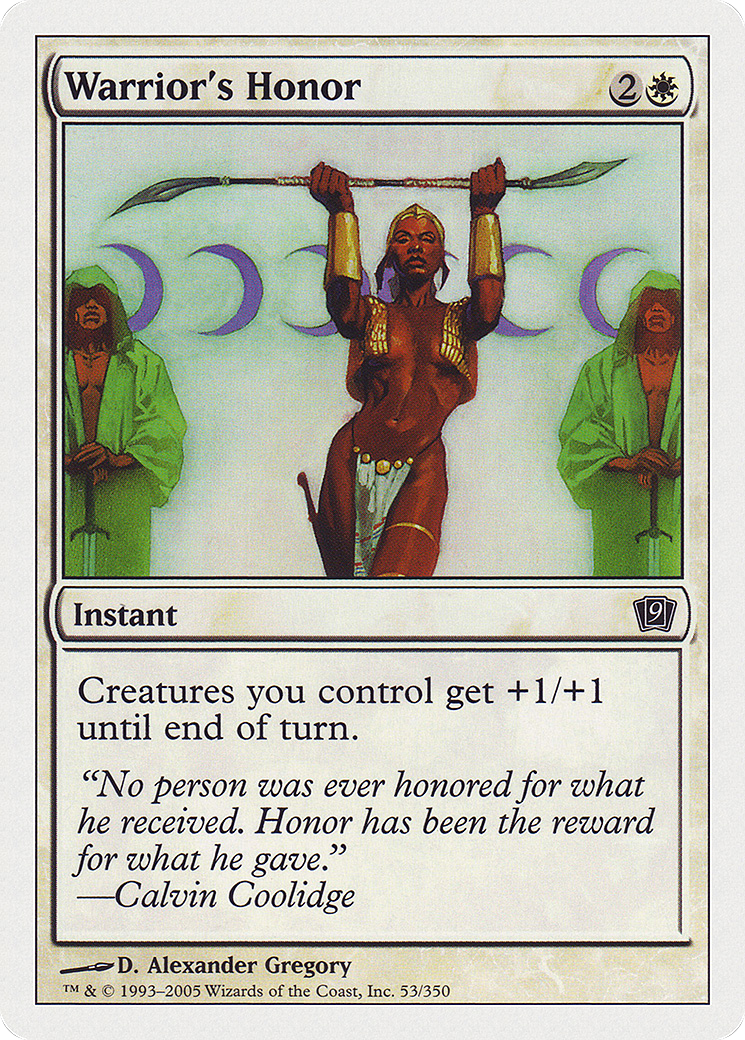 Warrior's Honor (9ED-053★) (Foil)