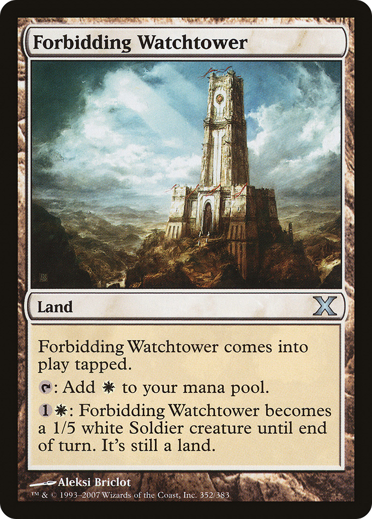 Forbidding Watchtower (10E-352) (Foil)