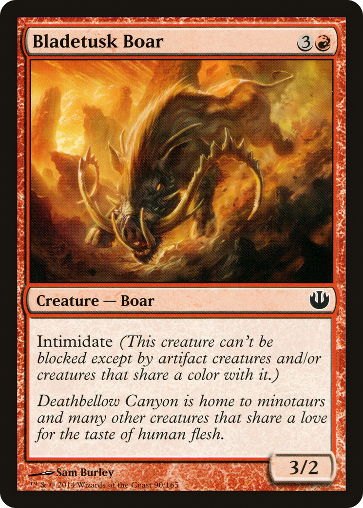 Bladetusk Boar (JOU-090) (Foil)