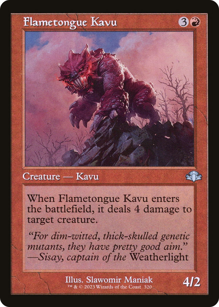 Flametongue Kavu (DMR-320) (Foil)