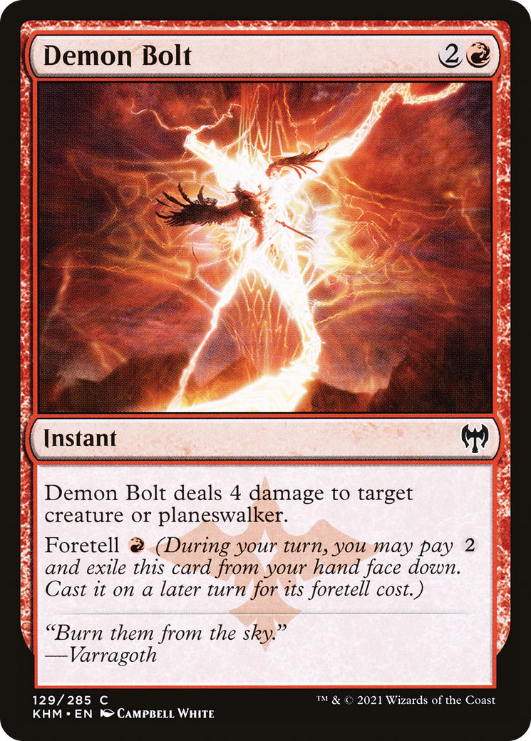 Demon Bolt (KHM-129) (Foil)