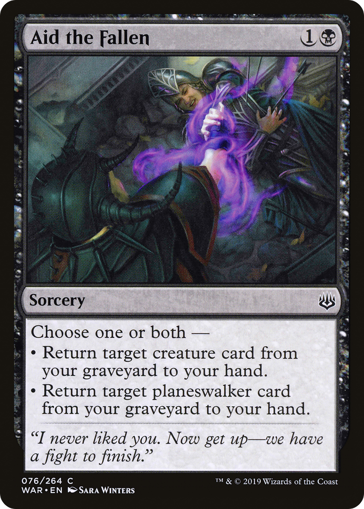 Aid the Fallen (WAR-076) (Foil)
