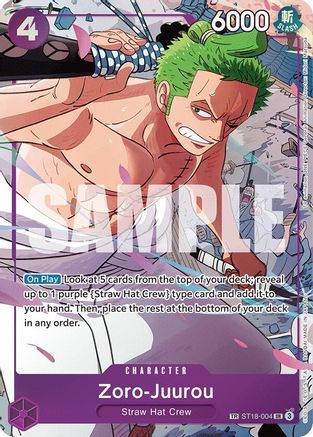 Zoro-Juurou (ST18-004) (ST18-004) (Foil)