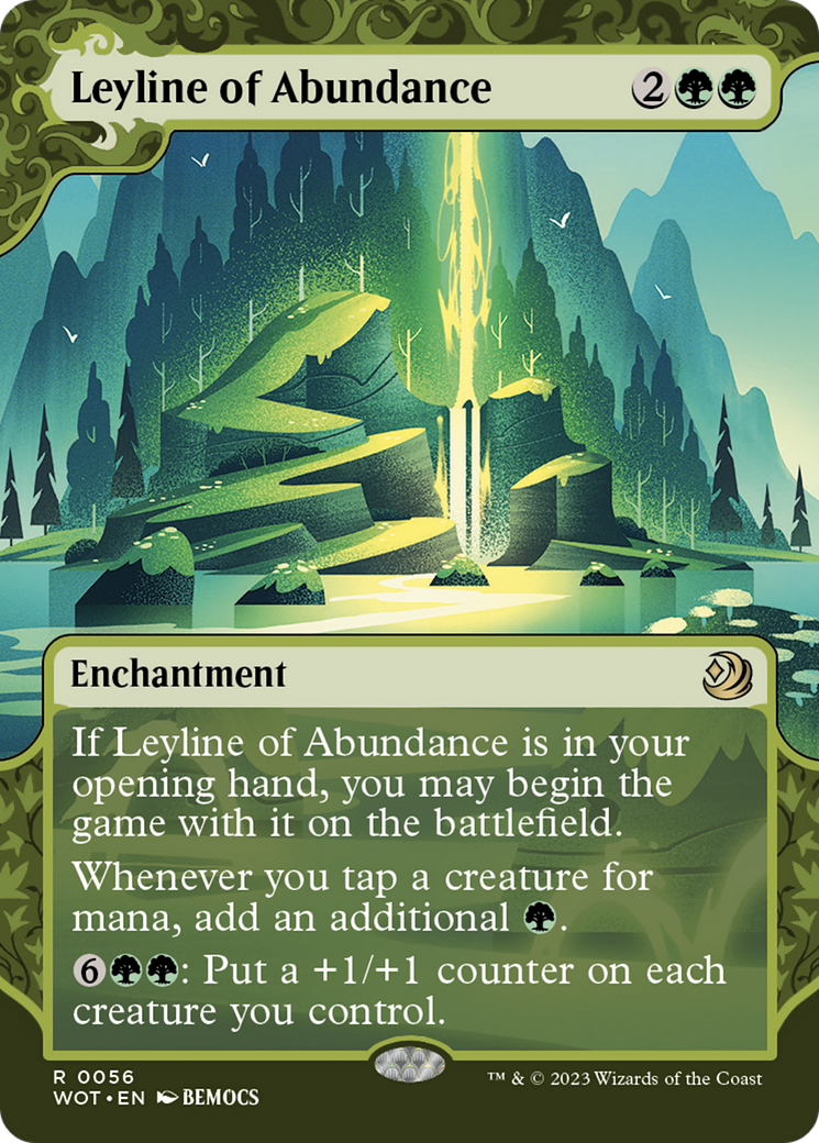 Leyline of Abundance (WOT-056) (Showcase) (Borderless) (Foil)