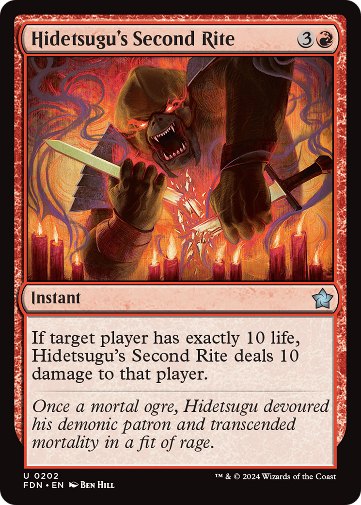 Hidetsugu's Second Rite (FDN-202) (Foil)