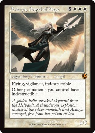 Avacyn, Angel of Hope (Retro Frame) (INR-477) (Foil)