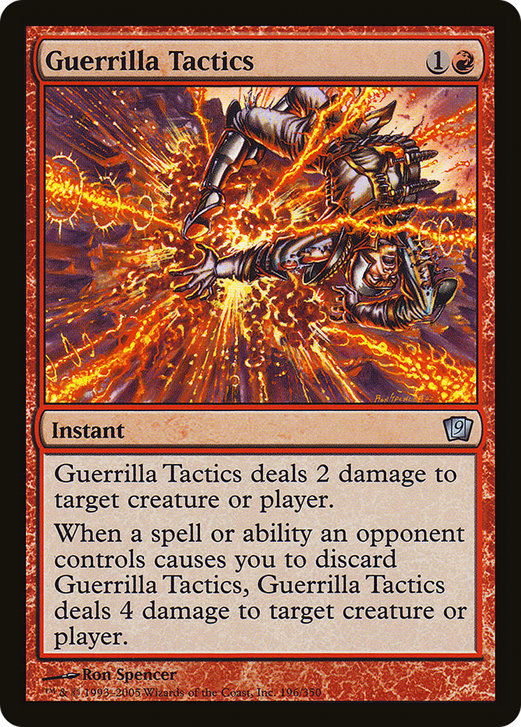 Guerrilla Tactics (9ED-196★) (Foil)