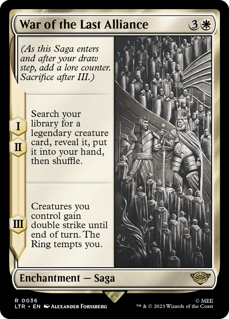 War of the Last Alliance (LTR-036) (Foil)