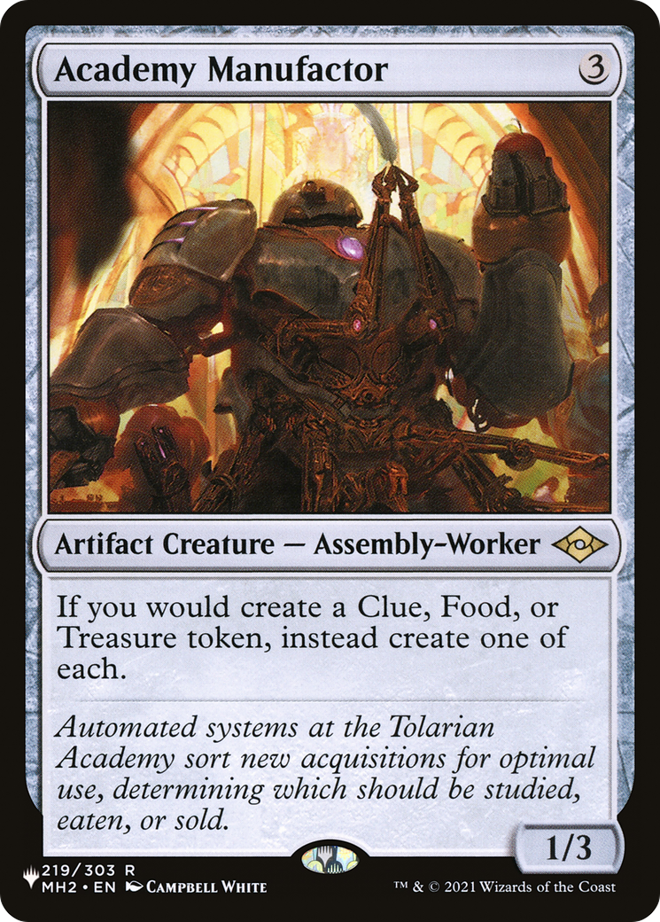 Academy Manufactor (LIST-MH2-219)
